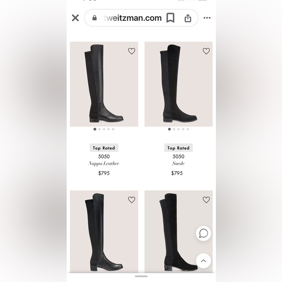 STUART WIETZMAN LADIES BLACK SMOOTH/TEXTURED OVER KNEE BOOTS-6.5 - Picture 13 of 15